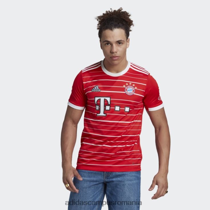 adidas campus romania tricou acasă fc bayern 22/23 roșu adidas bărbați roșu J266N2792