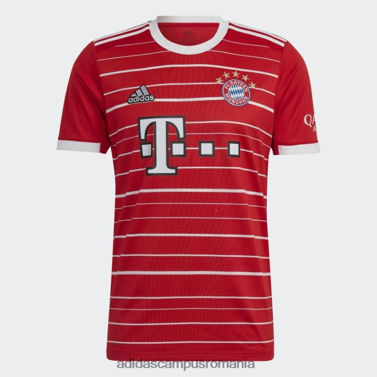 adidas campus romania tricou acasă fc bayern 22/23 roșu adidas bărbați roșu J266N2792