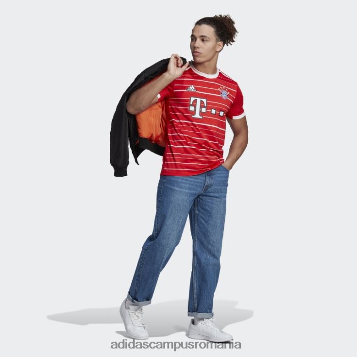 adidas campus romania tricou acasă fc bayern 22/23 roșu adidas bărbați roșu J266N2792