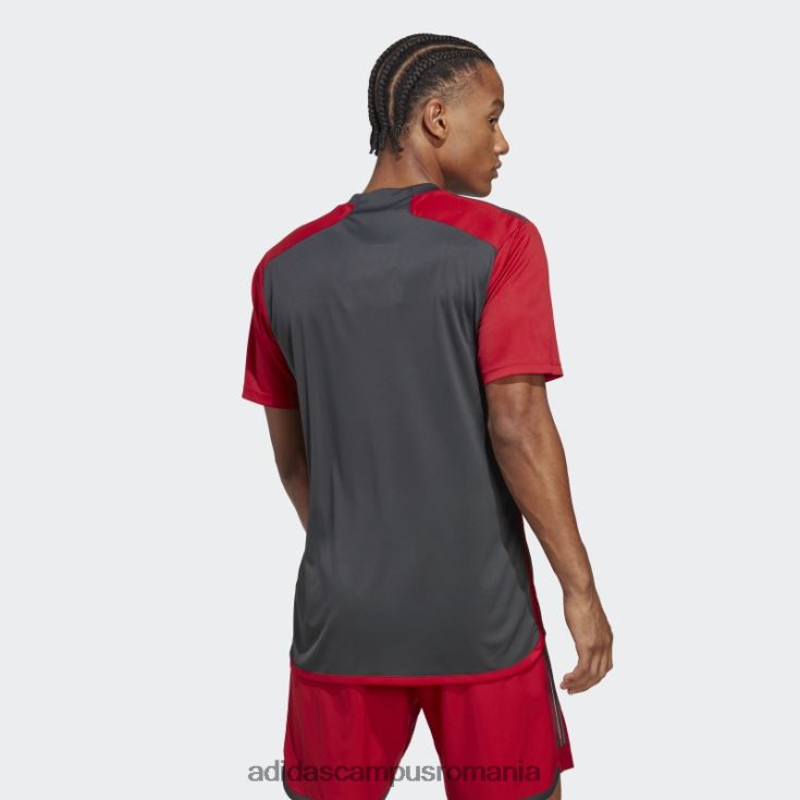 adidas campus romania tricou acasă toronto fc 23/24, gri solid bărbați gri/rosu solid J266N26149