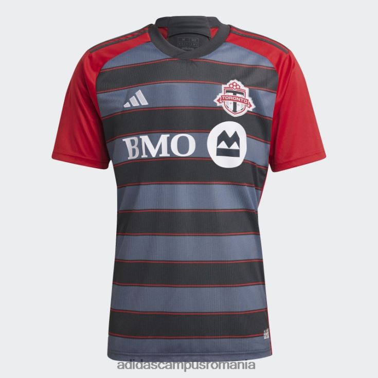 adidas campus romania tricou acasă toronto fc 23/24, gri solid bărbați gri/rosu solid J266N26149