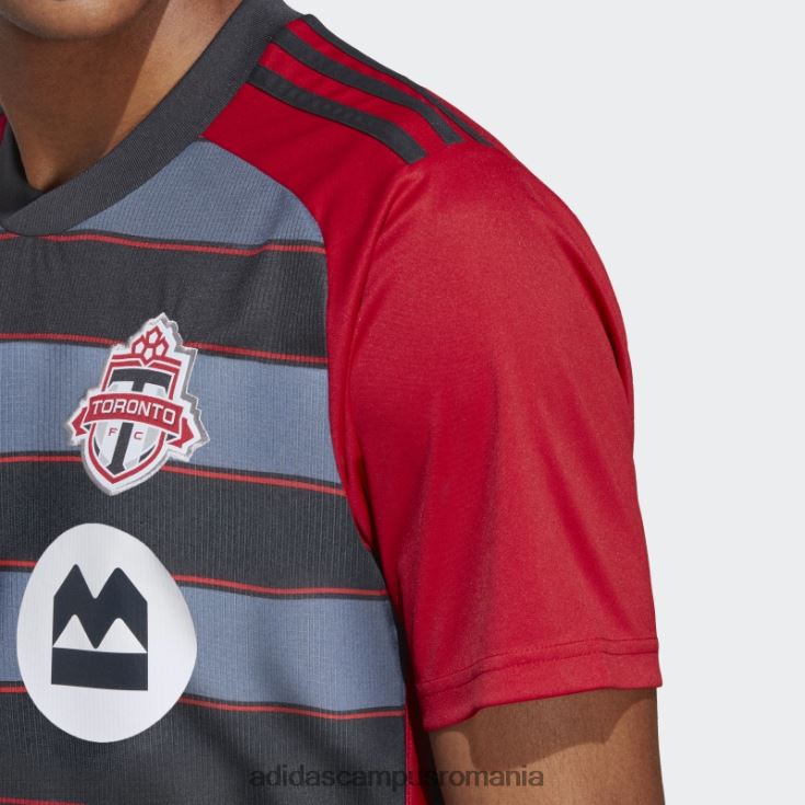 adidas campus romania tricou acasă toronto fc 23/24, gri solid bărbați gri/rosu solid J266N26149