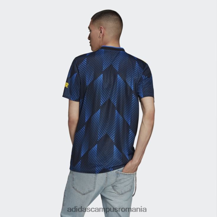 adidas campus romania tricou al treilea, albastru strălucitor, Manchester United 21/22 bărbați strălucește albastru J266N214567