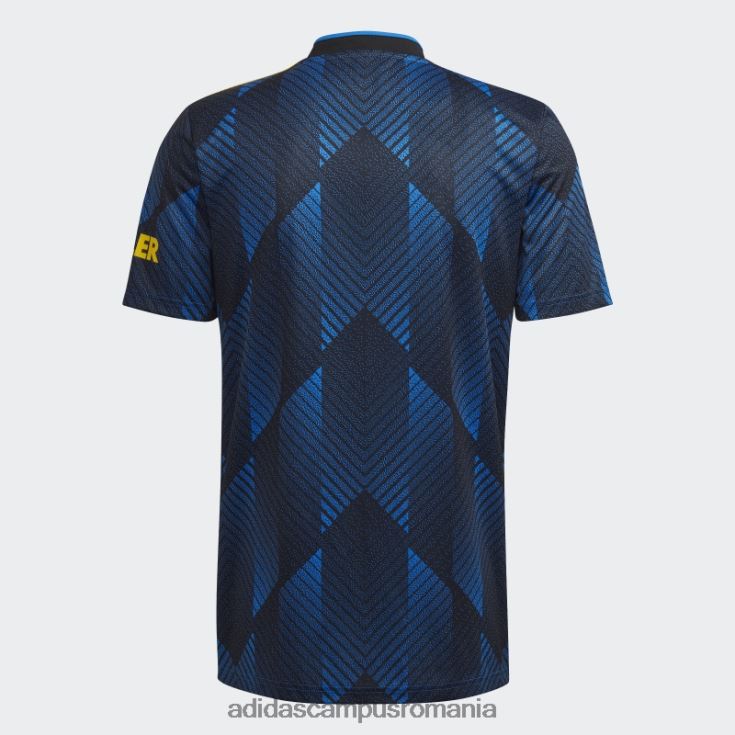 adidas campus romania tricou al treilea, albastru strălucitor, Manchester United 21/22 bărbați strălucește albastru J266N214567