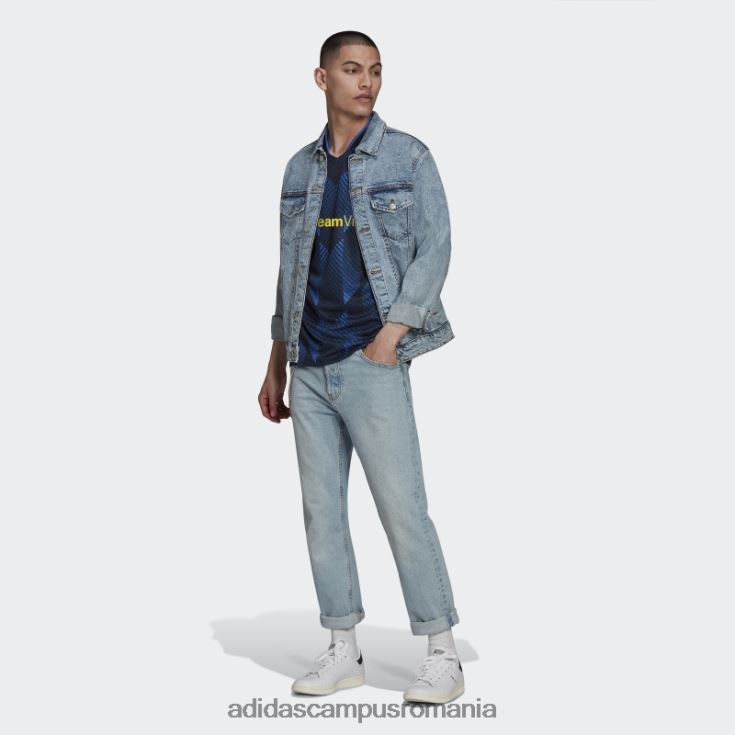 adidas campus romania tricou al treilea, albastru strălucitor, Manchester United 21/22 bărbați strălucește albastru J266N214567