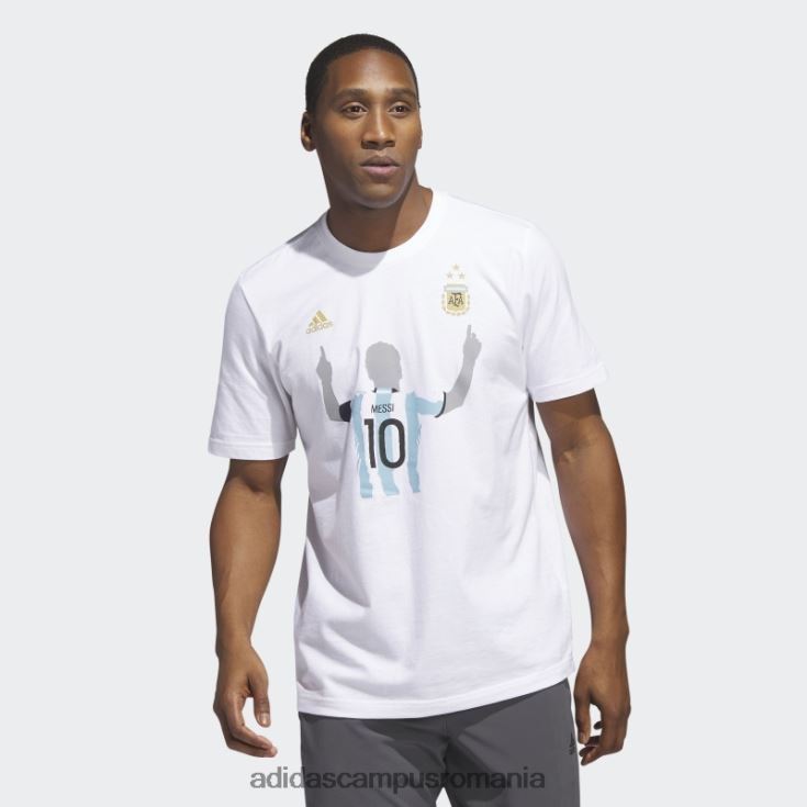 adidas campus romania tricou alb al câștigătorilor din Argentina 2022 bărbați alb/soccr-arq-sau J266N25374