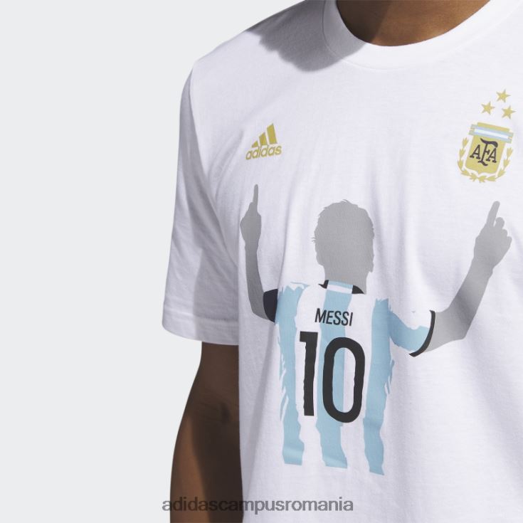 adidas campus romania tricou alb al câștigătorilor din Argentina 2022 bărbați alb/soccr-arq-sau J266N25374