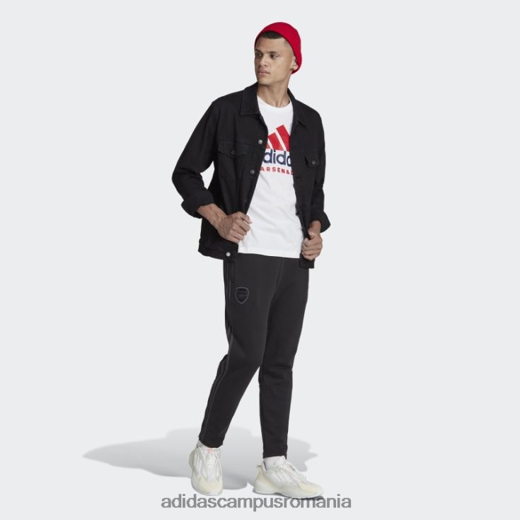 adidas campus romania tricou alb arsenal DNA bărbați alb J266N213589