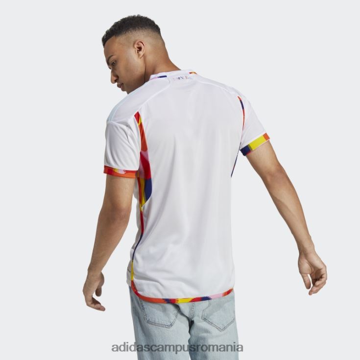 adidas campus romania tricou alb belgia 22 deplasare bărbați alb J266N24936