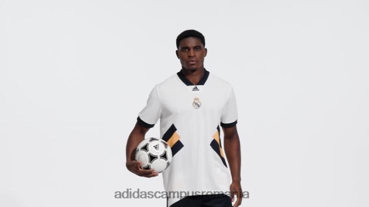 adidas campus romania tricou alb cu icoana real madrid bărbați alb J266N26004