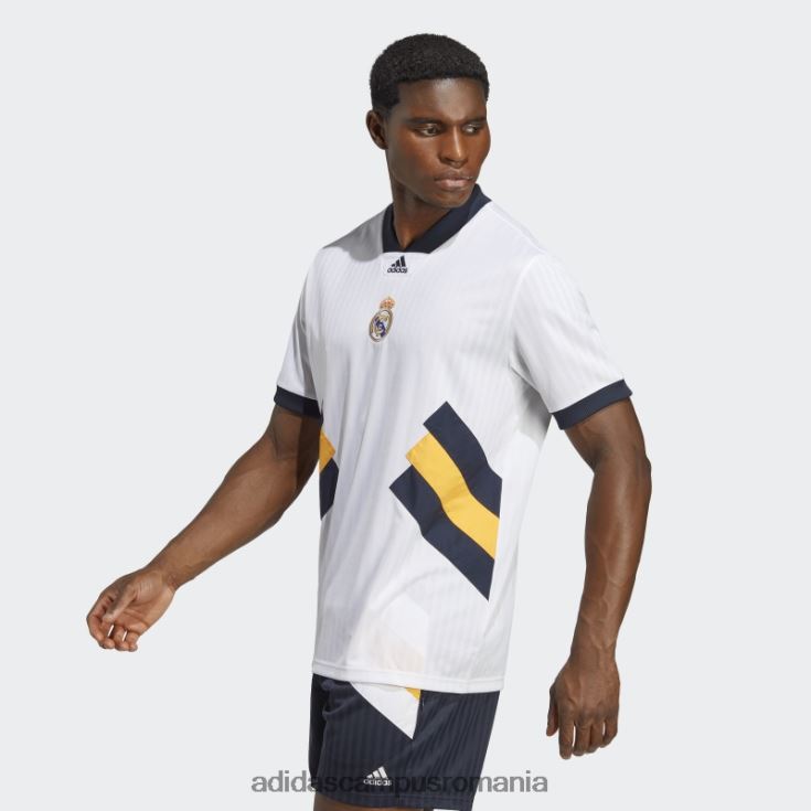adidas campus romania tricou alb cu icoana real madrid bărbați alb J266N26004