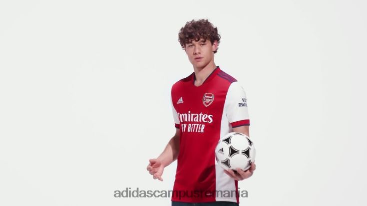 adidas campus romania tricou alb de acasă arsenal 21/22 adidas bărbați alb/stacojiu J266N214565