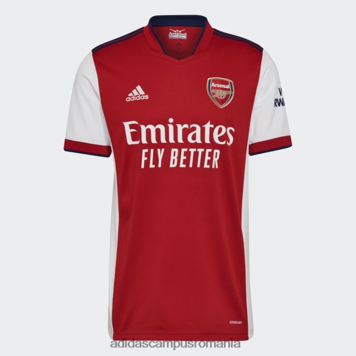 adidas campus romania tricou alb de acasă arsenal 21/22 adidas bărbați alb/stacojiu J266N214565