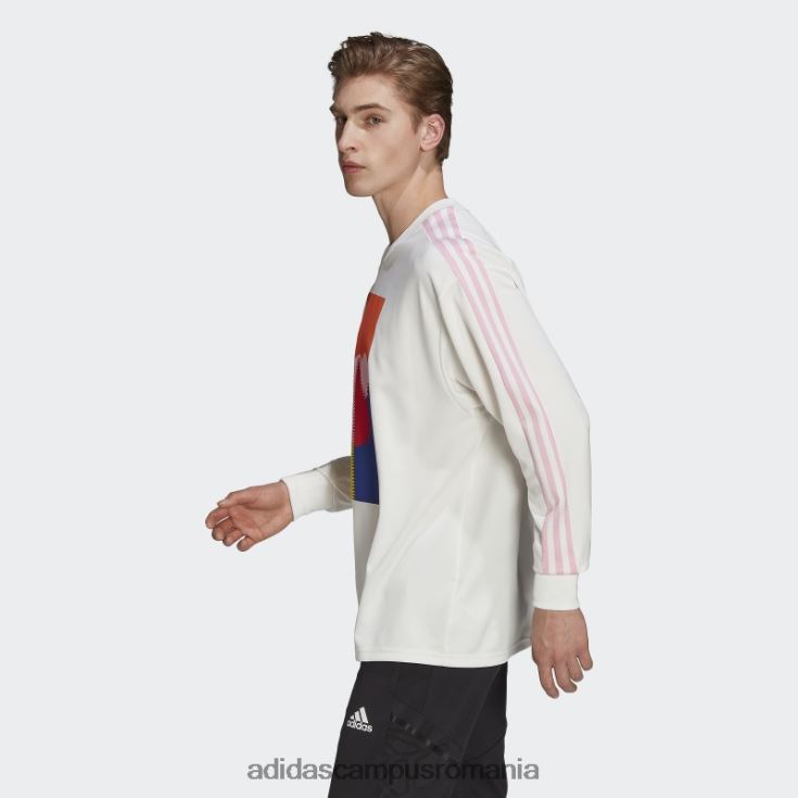 adidas campus romania tricou alb de portar icon belgia bărbați alb/roz adevărat J266N27192