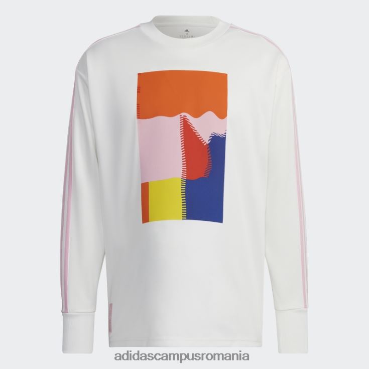 adidas campus romania tricou alb de portar icon belgia bărbați alb/roz adevărat J266N27192