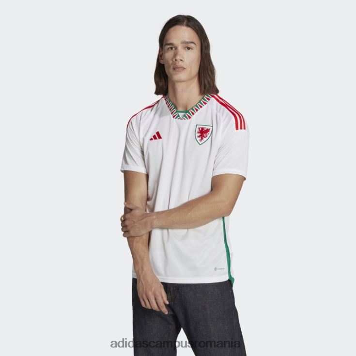 adidas campus romania tricou alb deplasare gales 22 bărbați alb J266N21238