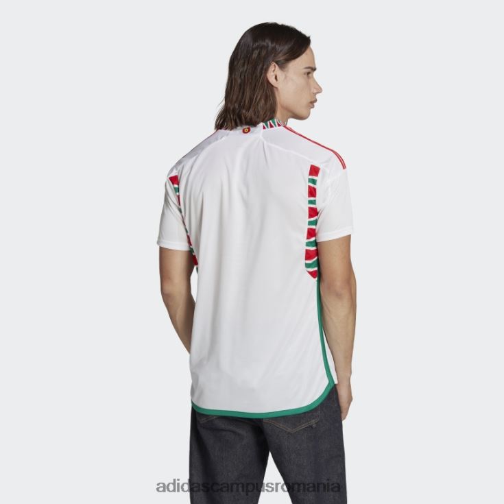 adidas campus romania tricou alb deplasare gales 22 bărbați alb J266N21238