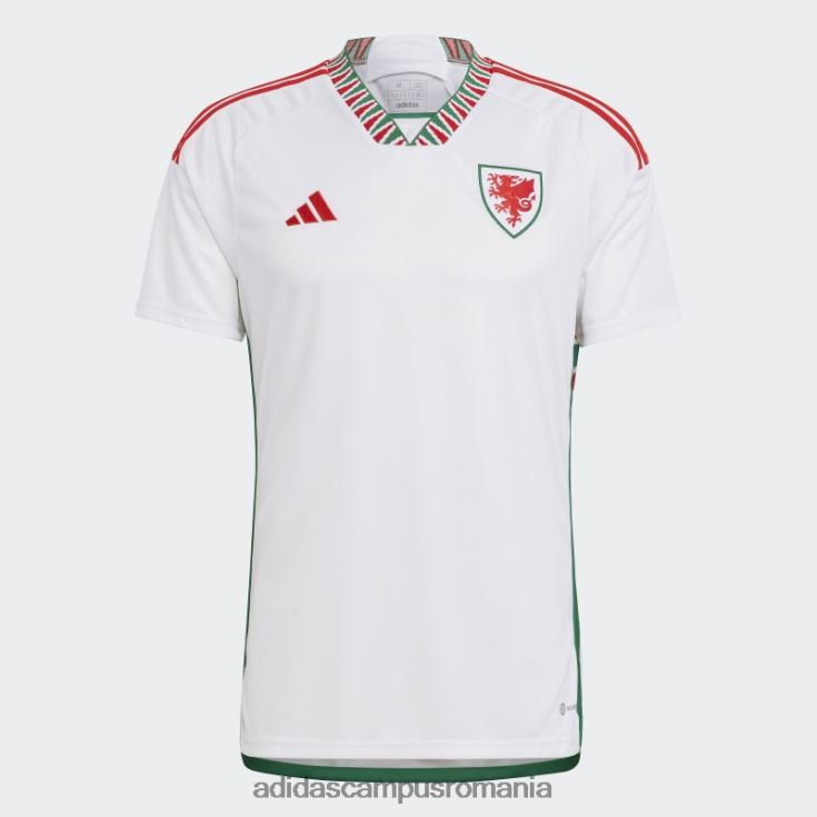 adidas campus romania tricou alb deplasare gales 22 bărbați alb J266N21238