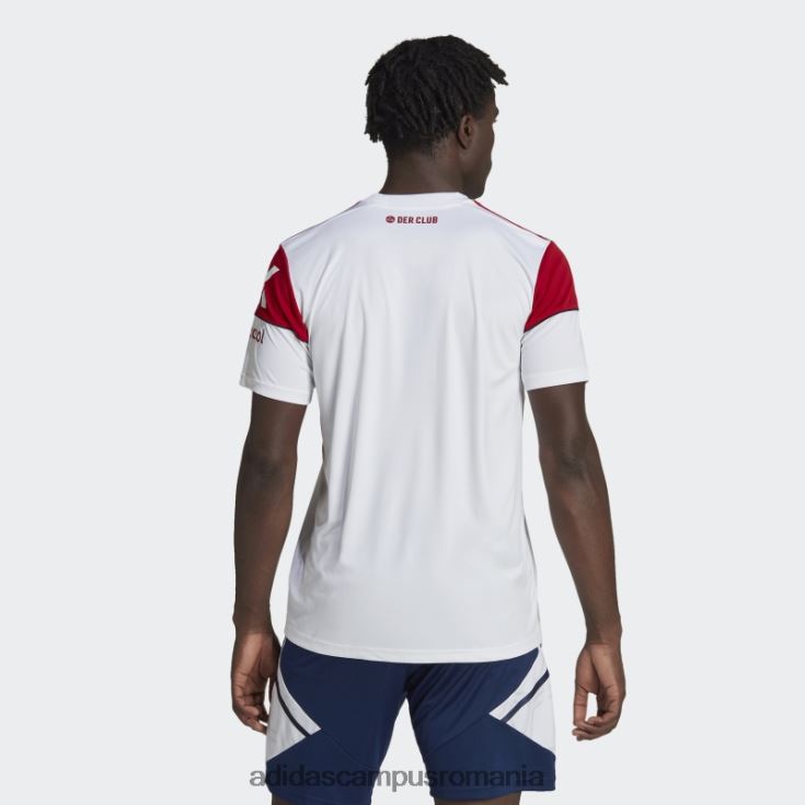 adidas campus romania tricou alb fc Nürnberg 22/23 deplasare adidas bărbați alb roșu J266N214355