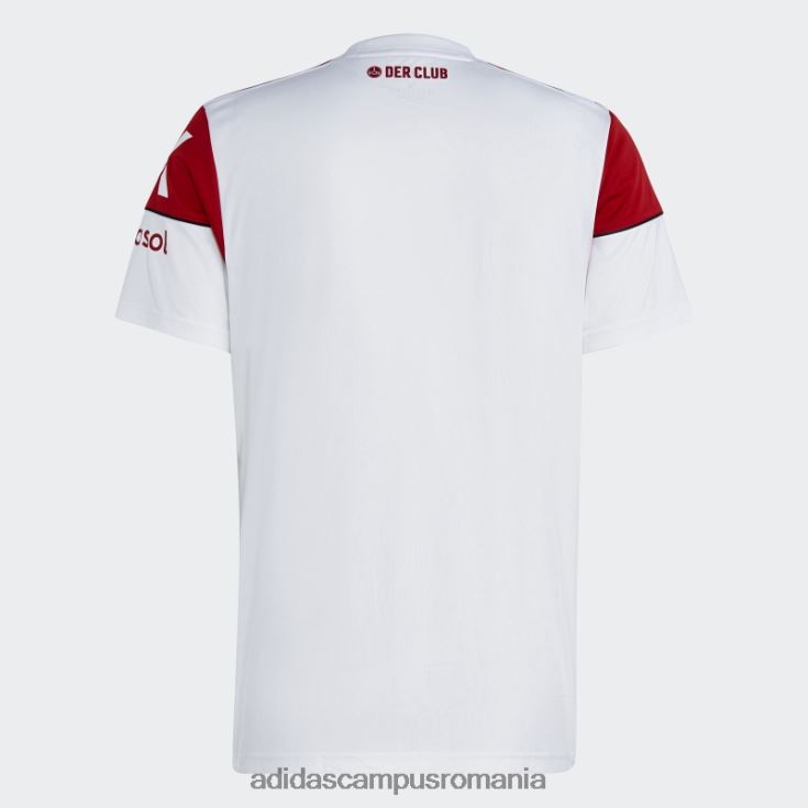 adidas campus romania tricou alb fc Nürnberg 22/23 deplasare adidas bărbați alb roșu J266N214355