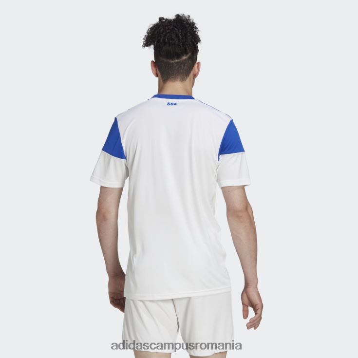 adidas campus romania tricou alb fc Schalke 04 22/23 deplasare adidas bărbați alb/albastru îndrăzneț J266N214391