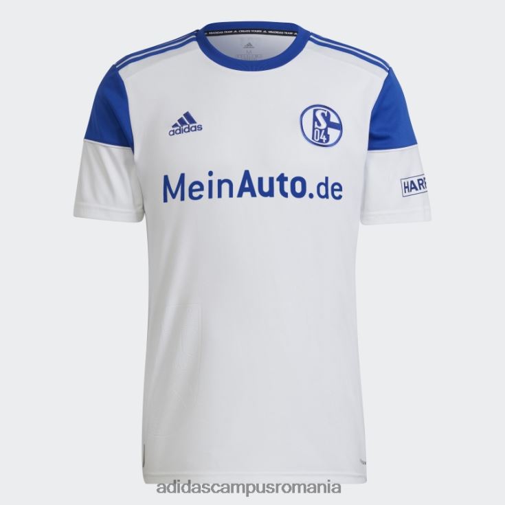 adidas campus romania tricou alb fc Schalke 04 22/23 deplasare adidas bărbați alb/albastru îndrăzneț J266N214391