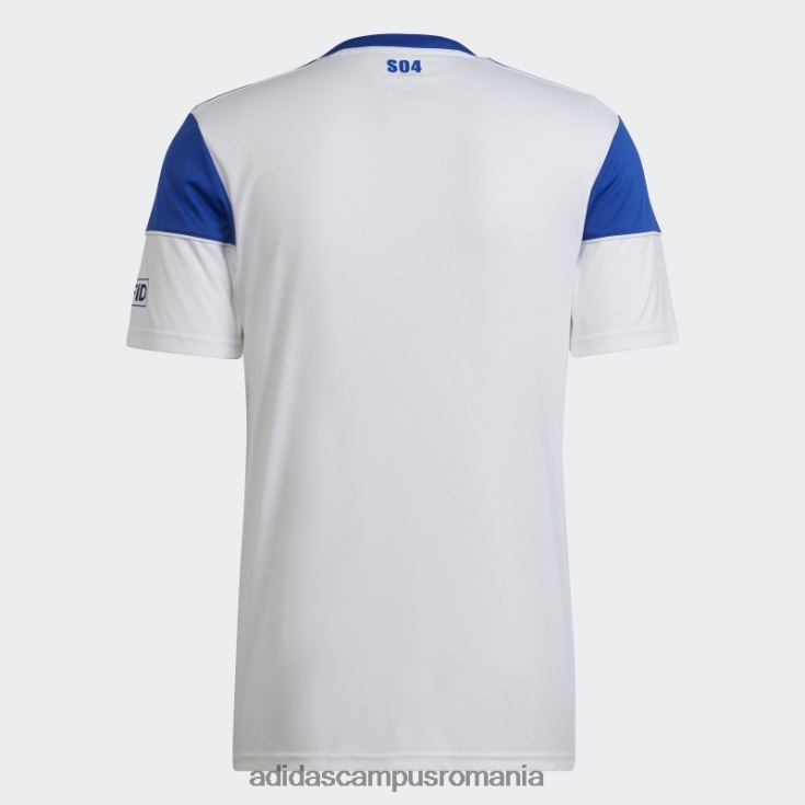 adidas campus romania tricou alb fc Schalke 04 22/23 deplasare adidas bărbați alb/albastru îndrăzneț J266N214391
