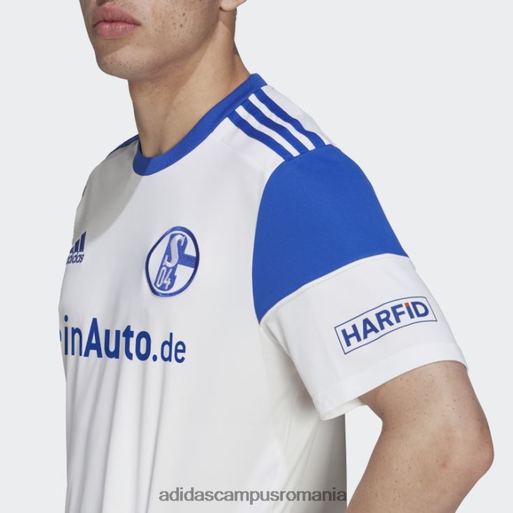 adidas campus romania tricou alb fc Schalke 04 22/23 deplasare adidas bărbați alb/albastru îndrăzneț J266N214391