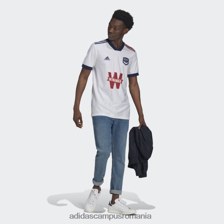adidas campus romania tricou alb fc girondins de bordeaux 21/22 deplasare bărbați alb J266N215275