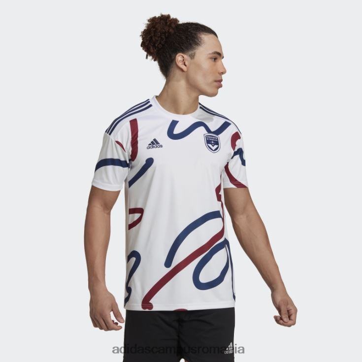 adidas campus romania tricou alb girondins de bordeaux 22/23 deplasare bărbați alb J266N215010