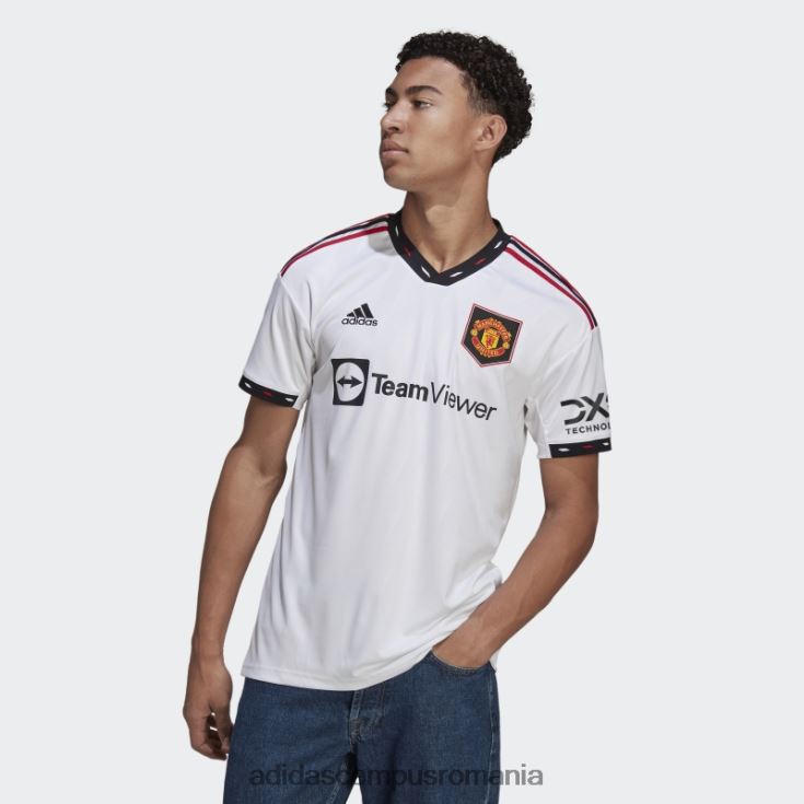 adidas campus romania tricou alb manchester united 22/23 deplasare bărbați alb J266N2754