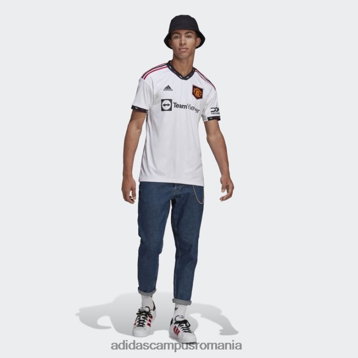 adidas campus romania tricou alb manchester united 22/23 deplasare bărbați alb J266N2754