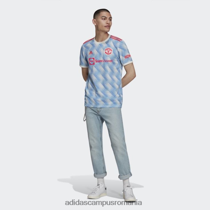 adidas campus romania tricou alb manchester united deplasare 21/22 bărbați alb J266N27102