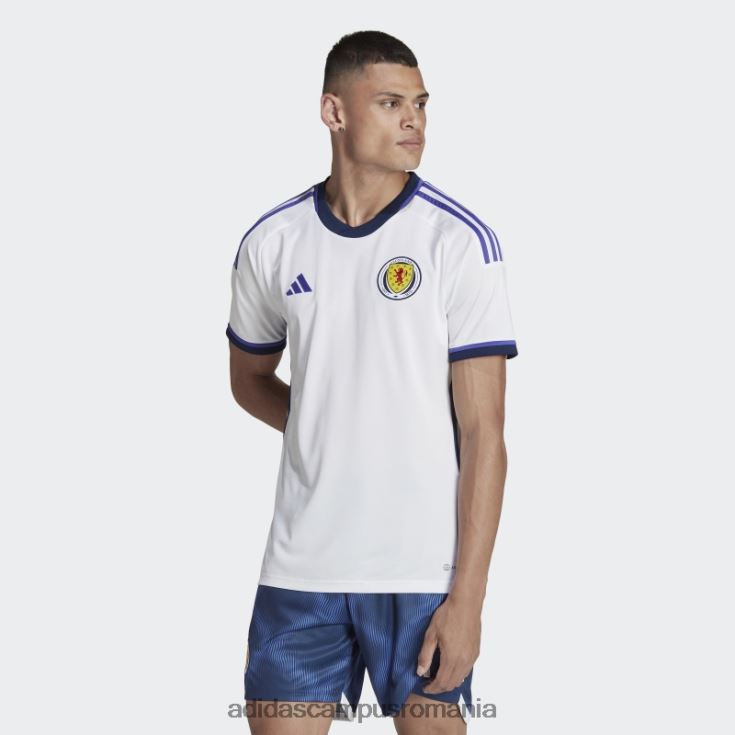 adidas campus romania tricou alb scoția 22 deplasare adidas bărbați alb J266N21239
