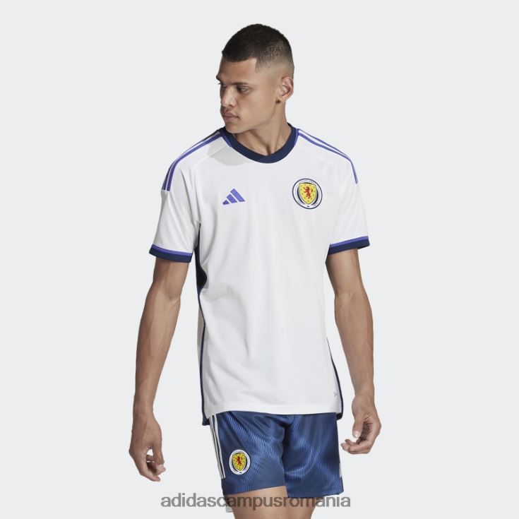adidas campus romania tricou alb scoția 22 deplasare adidas bărbați alb J266N21239