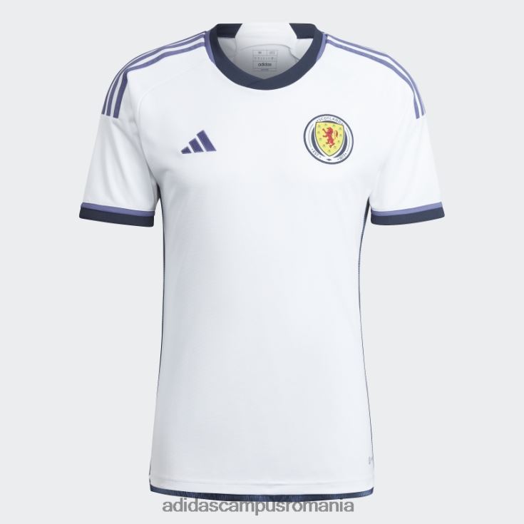 adidas campus romania tricou alb scoția 22 deplasare adidas bărbați alb J266N21239