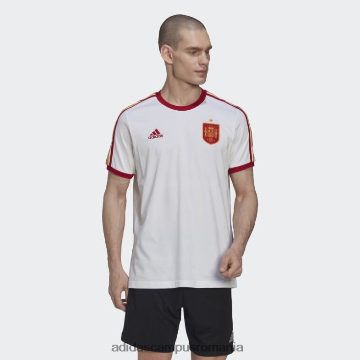 adidas campus romania tricou alb spania cu 3 dungi bărbați alb J266N27043