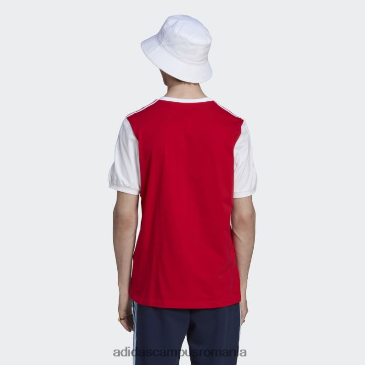 adidas campus romania tricou arsenal 3 dungi stacojiu bărbați stacojiu J266N213729