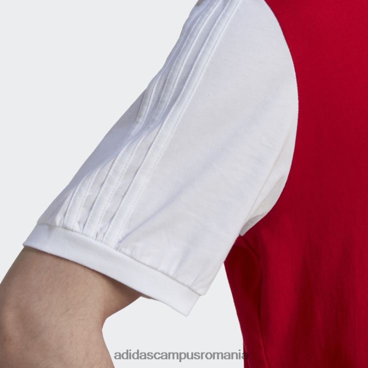 adidas campus romania tricou arsenal 3 dungi stacojiu bărbați stacojiu J266N213729