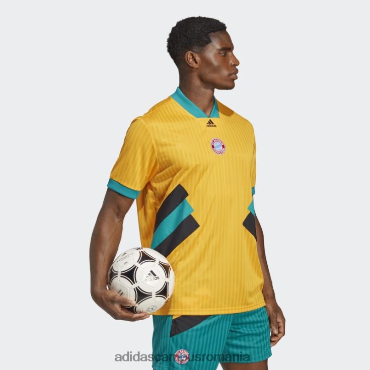 adidas campus romania tricou auriu fc bayern icon bărbați aur J266N25836