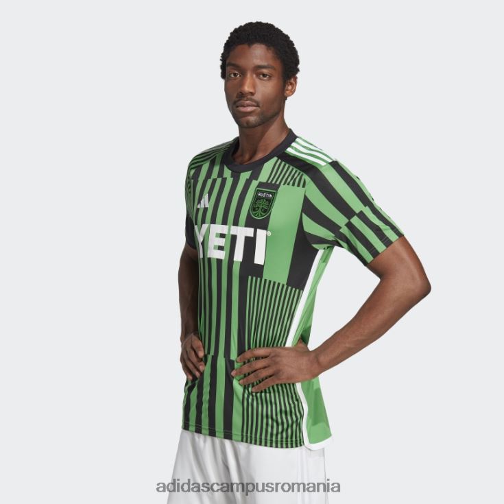 adidas campus romania tricou austin fc 23/24 home alb fierbinte bărbați verde/alb real J266N215226