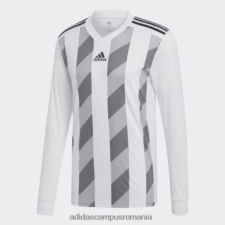 adidas campus romania tricou cu dungi 19 alb bărbați alb negru J266N215109