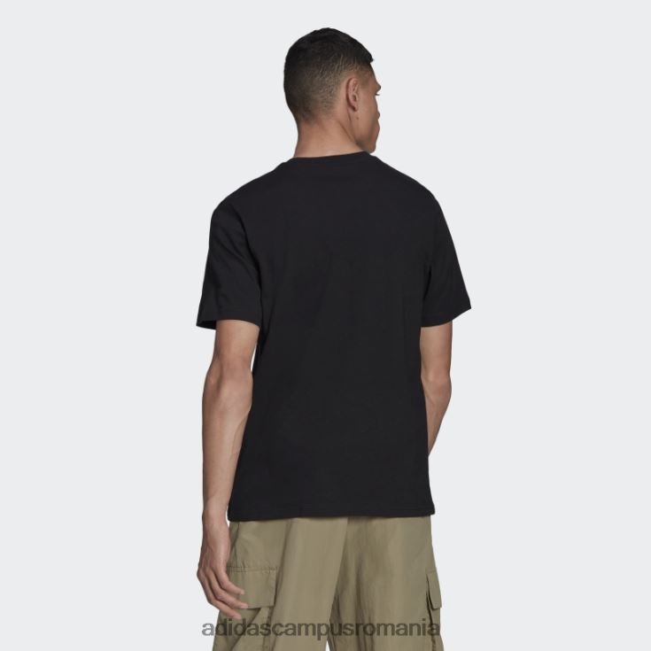 adidas campus romania tricou cu logo de fotbal negru bărbați negru J266N27123