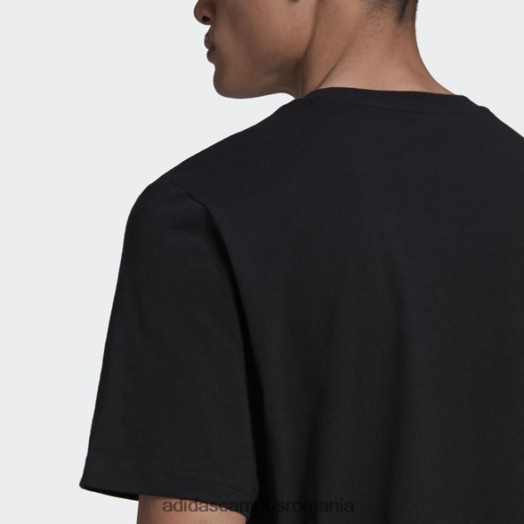 adidas campus romania tricou cu logo de fotbal negru bărbați negru J266N27123