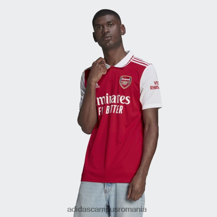 adidas campus romania tricou de acasă stacojiu arsenal 22/23 adidas bărbați stacojiu/alb J266N213077