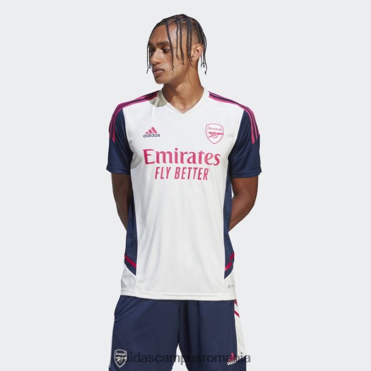 adidas campus romania tricou de antrenament alb arsenal condivo 22 adidas bărbați alb/marinier J266N25499