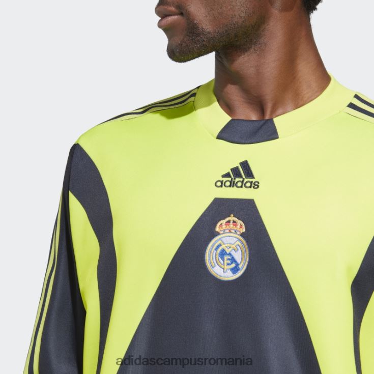 adidas campus romania tricou de portar icoana real madrid bleumarin de noapte bărbați bleumarin de noapte/galben sol J266N25740