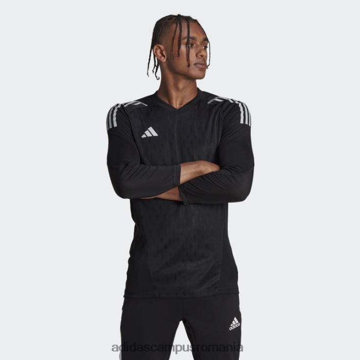adidas campus romania tricou de portar negru Tiro 23 Pro cu mânecă lungă adidas bărbați negru J266N214097