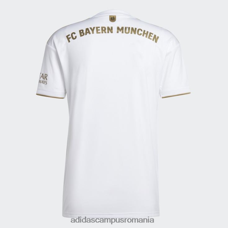 adidas campus romania tricou deplasare fc bayern 21/22 alb bărbați alb/aur de fotbal închis J266N2925