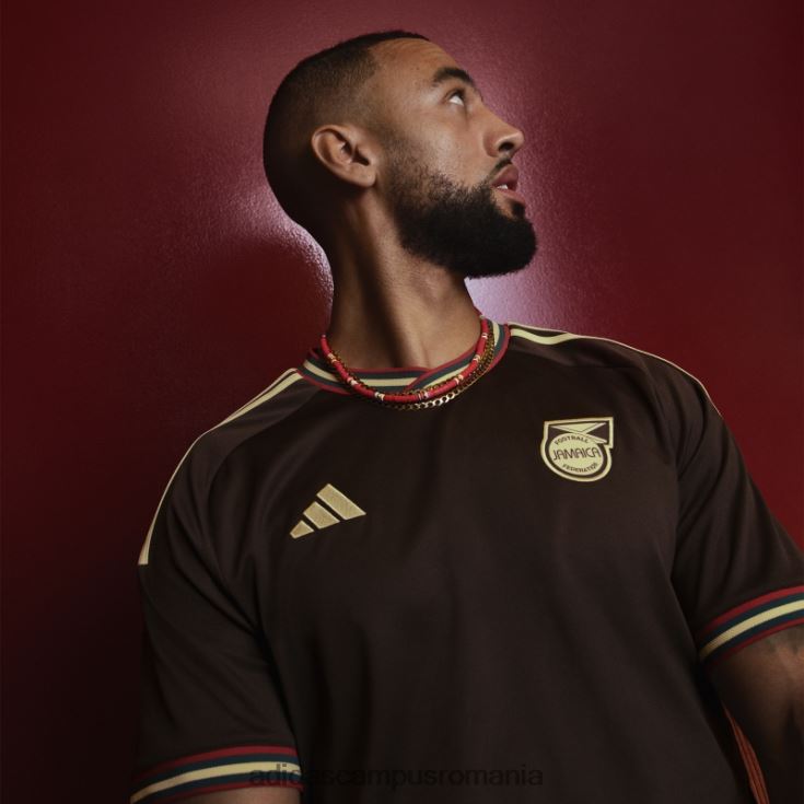 adidas campus romania tricou deplasare jamaica 23 maro noapte bărbați maro noapte J266N26313